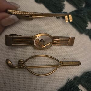 Vintage Golf-Themed Hair Clips Set